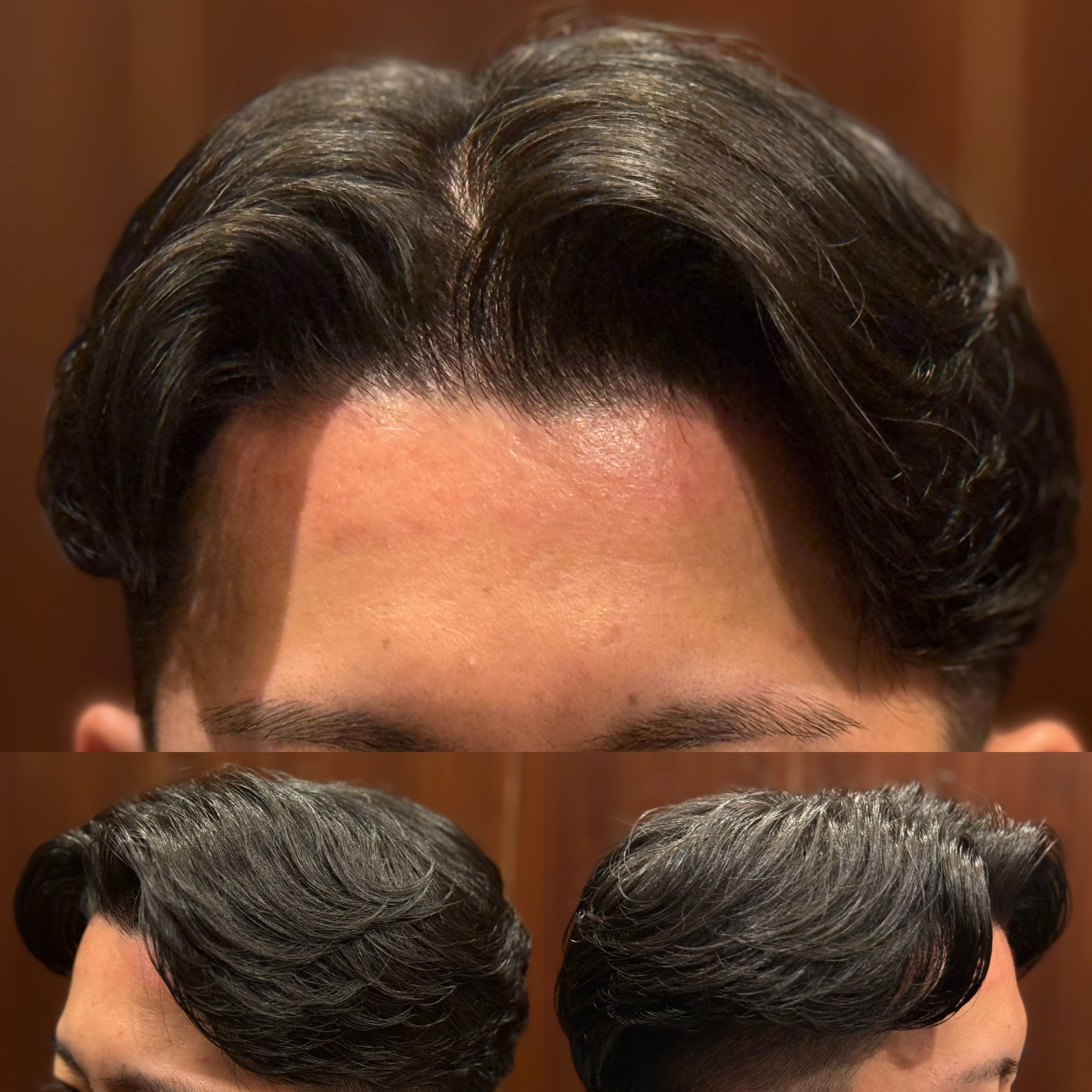 HIRO GINZA 田町店【ヒロギンザ タマチテン】のスタイル紹介。メンズ刈り上げ高め　ニュアンスセンターパート