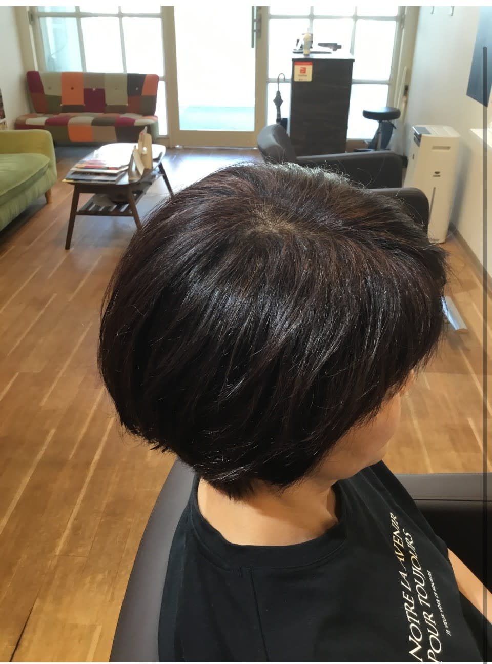 美容室フリス（Frizz）【ビヨウシツフリス】のスタイル紹介。明るめオレンジブラウンのショートボブ