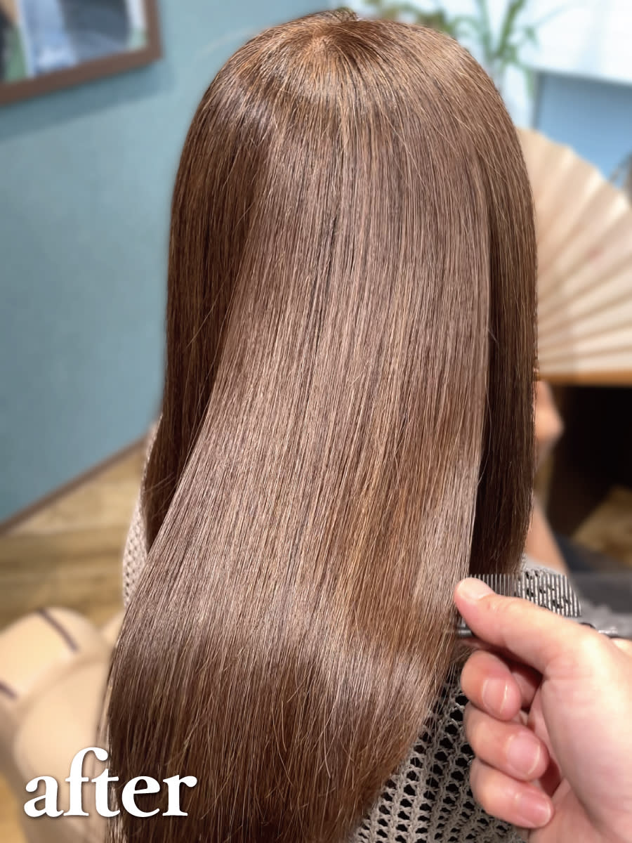 【縮毛矯正・髪質改善専門店】I・STYLE premiumフジ三篠店【アイスタイルプレミアム】のスタイル紹介。高濃度水素ケアカラー＋オーダーメイド髪質改善トリートメント