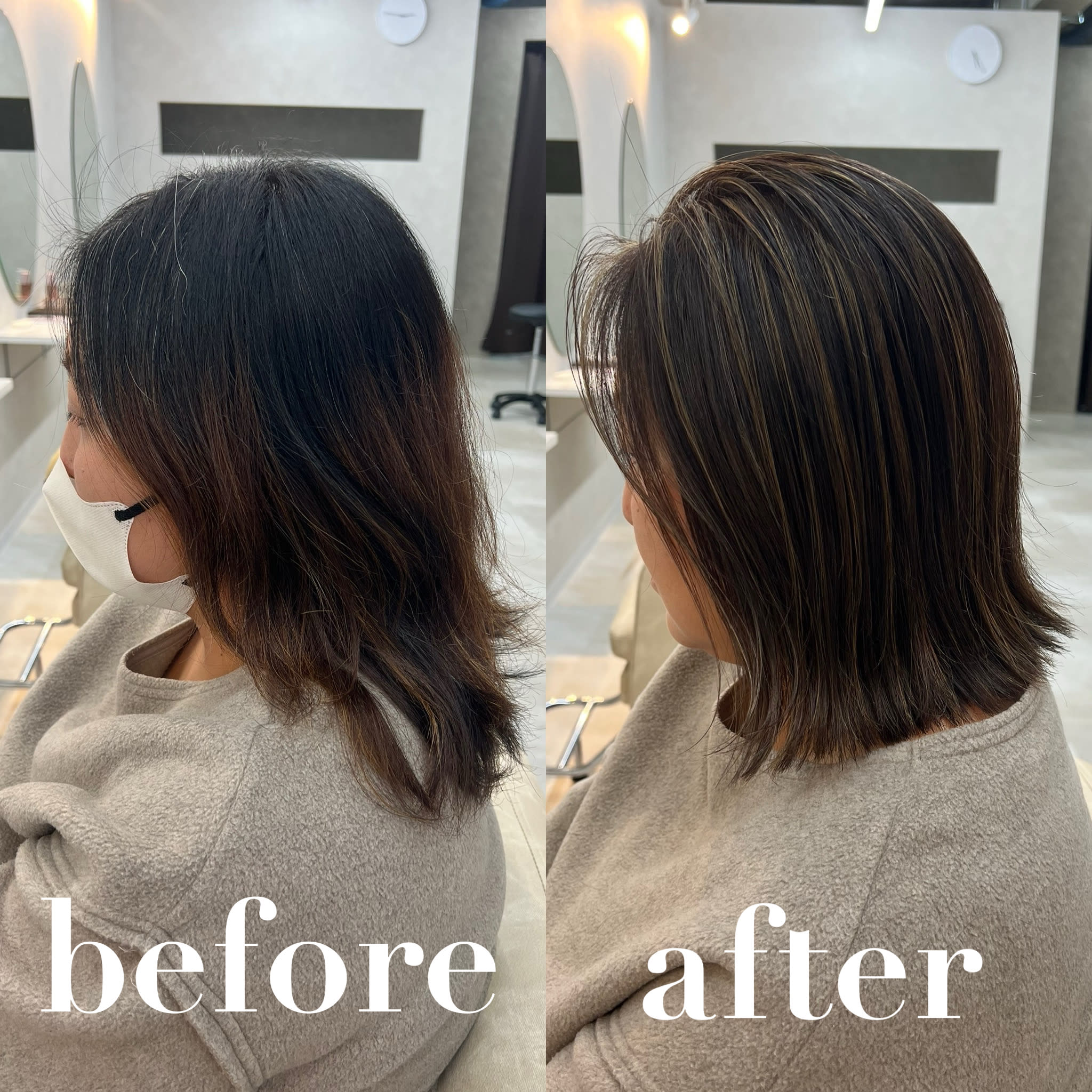 Lalu【ラル】のスタイル紹介。白髪ぼかし・いかしカラー