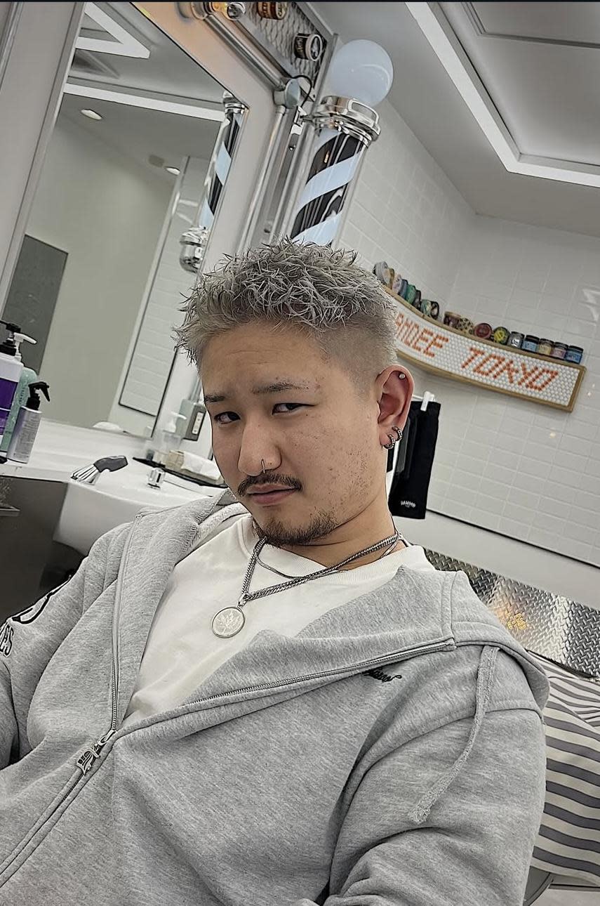 DAMDEE TOKYO 心斎橋【ダムディートウキョウシンサイバシ】のスタイル紹介。ホワイト×スパイキー