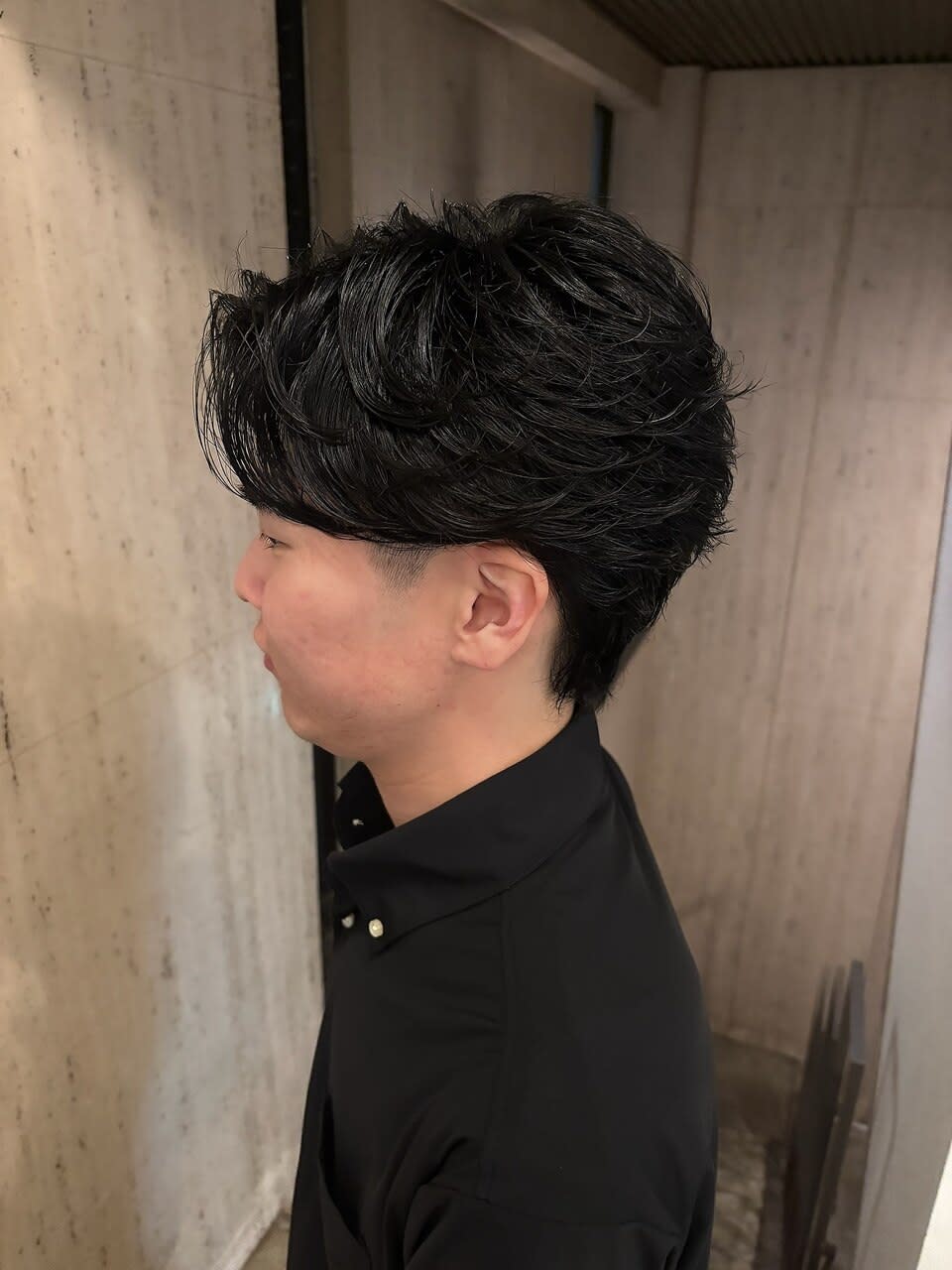 メンズサロン IVY 池袋東口駅前店【メンズサロン アイヴィー イケブクロヒガシグチエキマエテン】のスタイル紹介。朝時短◎フェザーパーマ/ニュアンスパーマ/毛流れパーマ