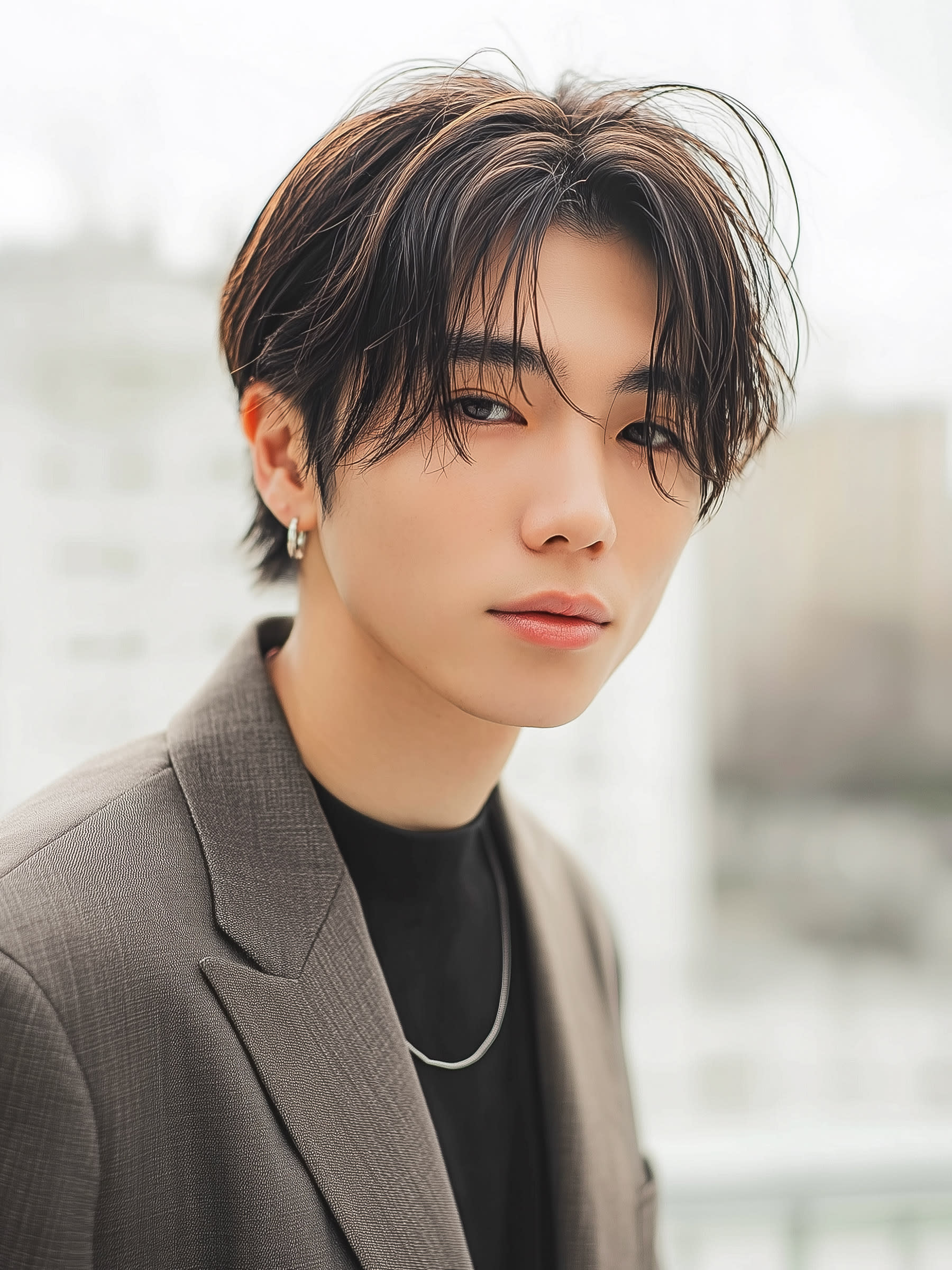 FUN 柏【ファン】【ファン カシワ】のスタイル紹介。ハンサムショート × センターパート