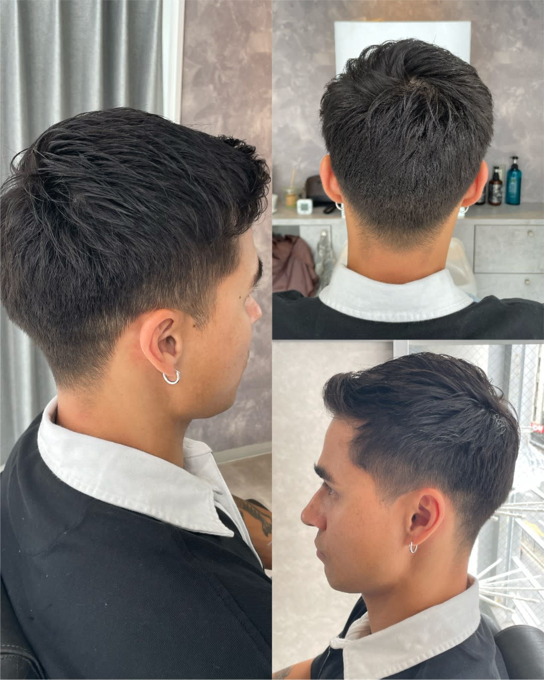 MEGURO BARBER SHOP 6PPONGI 目黒六【メグロ バーバー ショップ ロッポンギ メグロク】のスタイル紹介。刈り上げショート