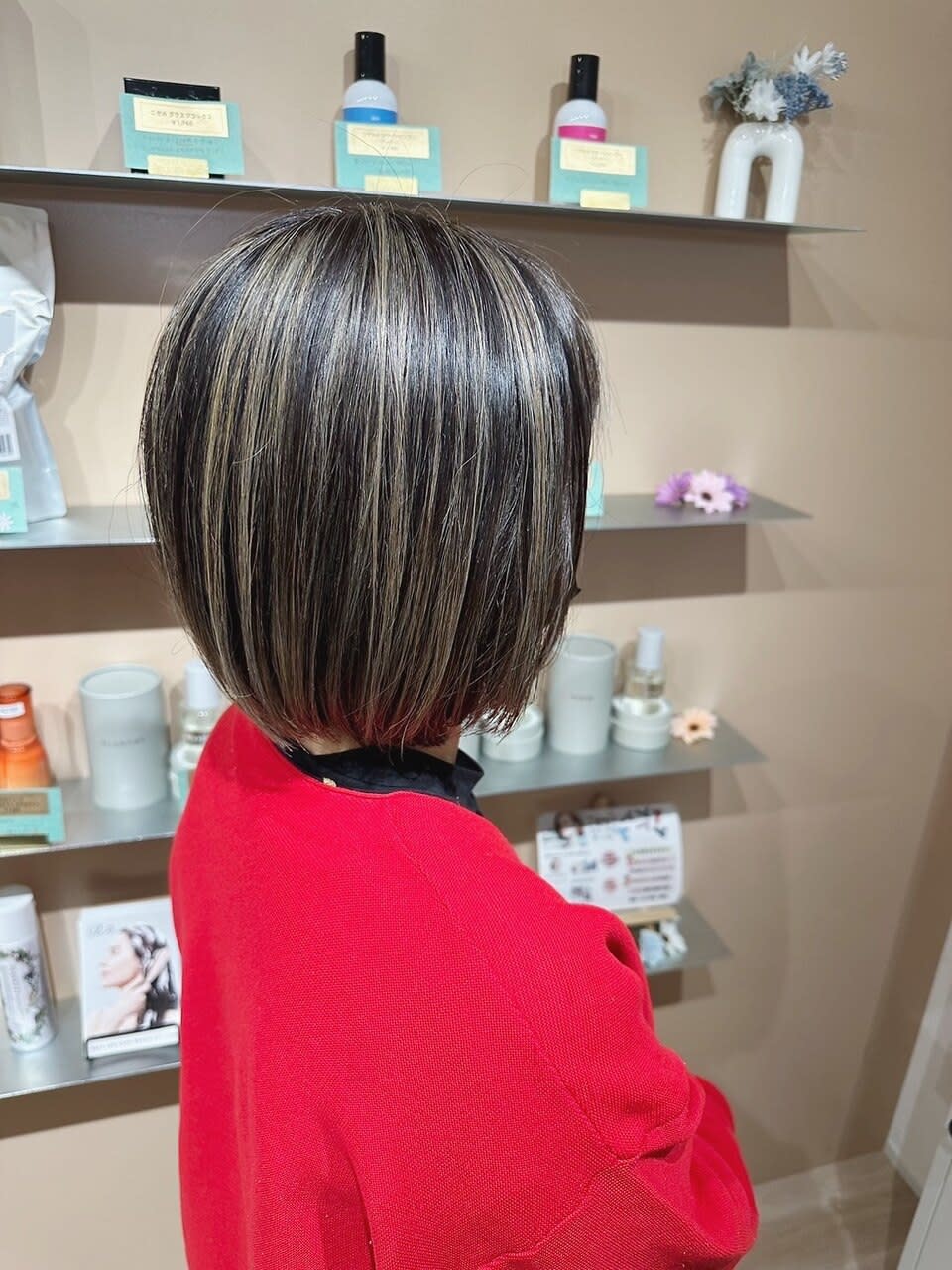 Chere azuri 狭山店【チェレ】【チェレ アズーリ サヤマテン】のスタイル紹介。白髪ぼかしカラー・白髪ぼかしハイライト・40代白髪染め 