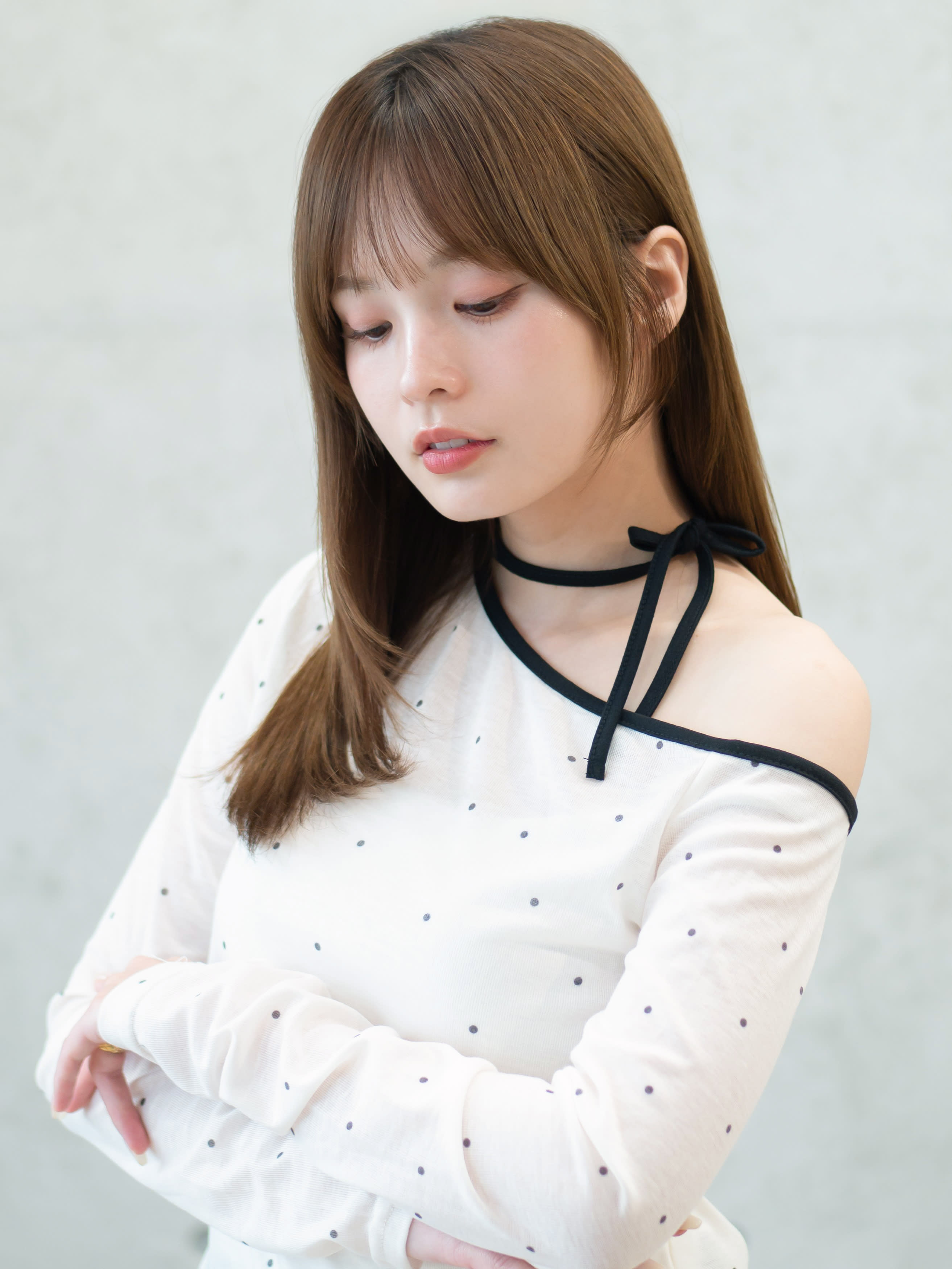 AUBE HAIR noa 熊谷店 【オーブ ヘアー ノア】【オーブ ヘアー ノア クマガヤテン】のスタイル紹介。20代・30代_シアーストレートセミディ