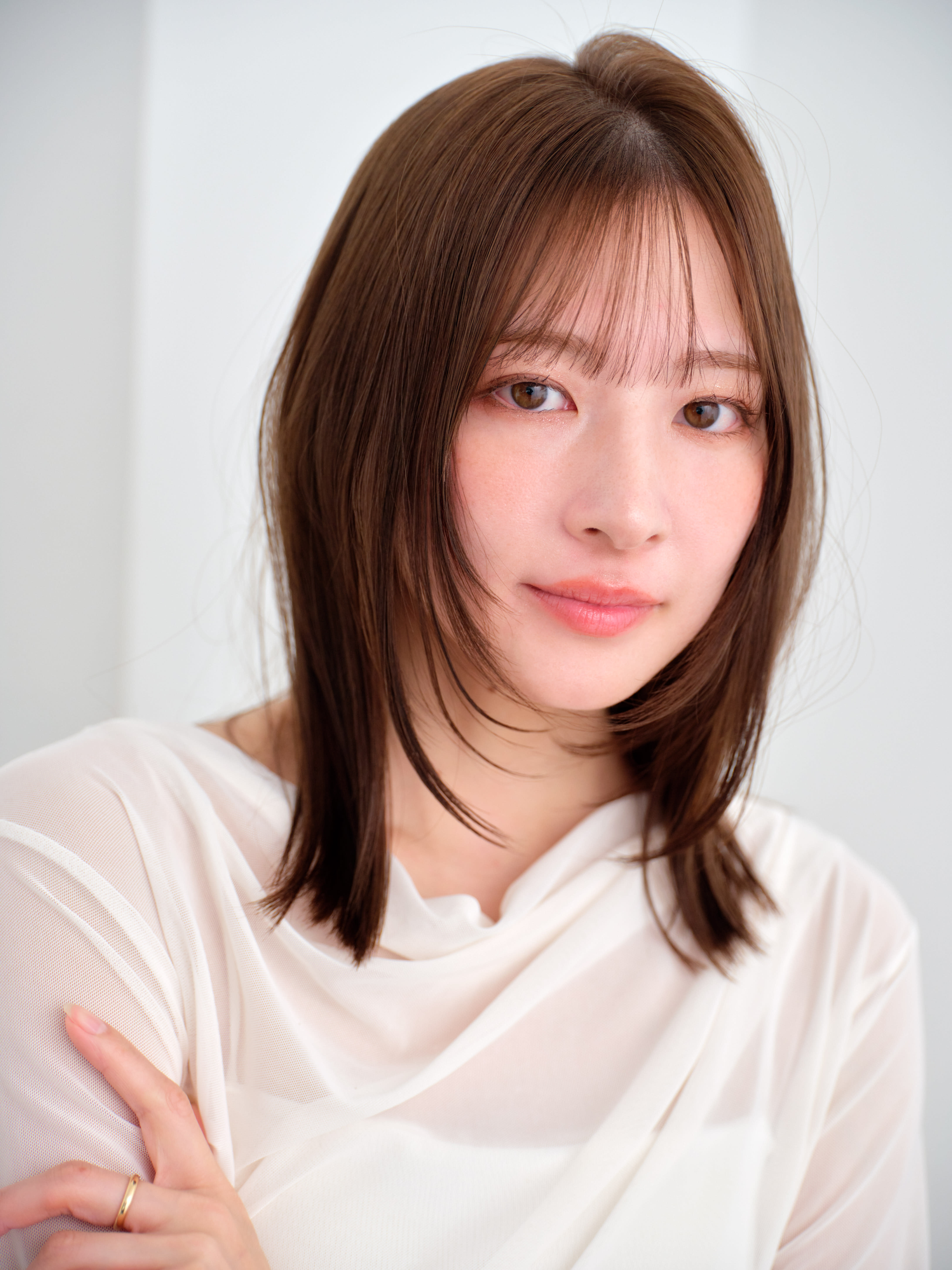 little 京都四条店【リトル キョウトシジョウテン】のスタイル紹介。くびれミディ韓国レイヤー×うるつや水光カラー