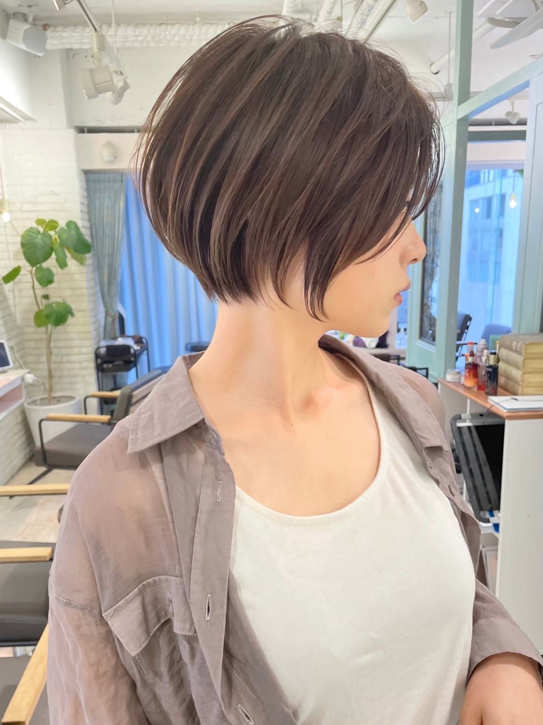 Lond aimer 柏 髪質改善【ロンド エメ】【ロンドエメ　カシワ　カミシツカイゼン】のスタイル紹介。顔周りカット/イメチェン/クールショート/20代30代40代