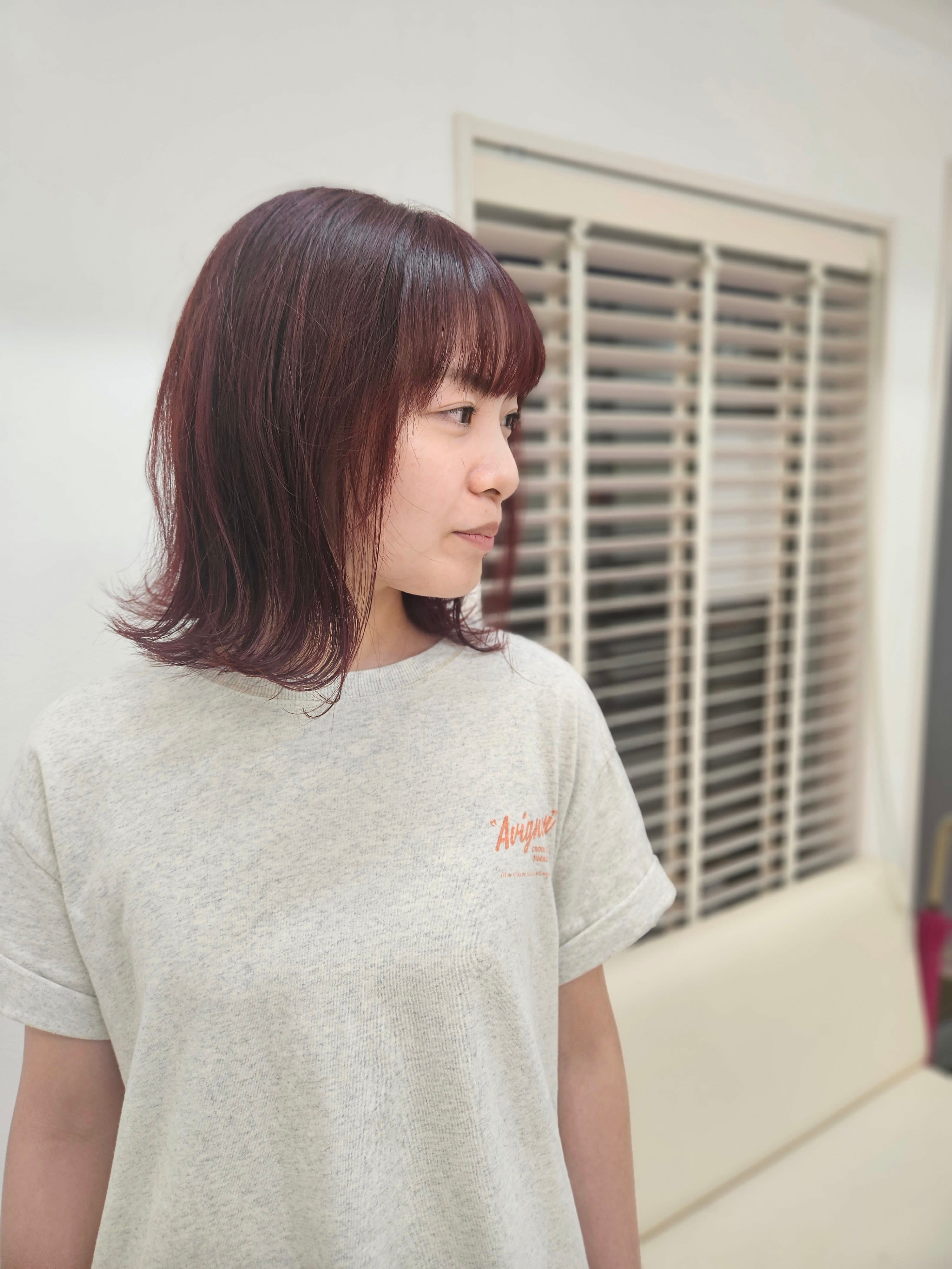 NEXUS【ネクサス】のスタイル紹介。ツヤが欲しい方におすすめボルドルビーカラーで叶える大人ボブ