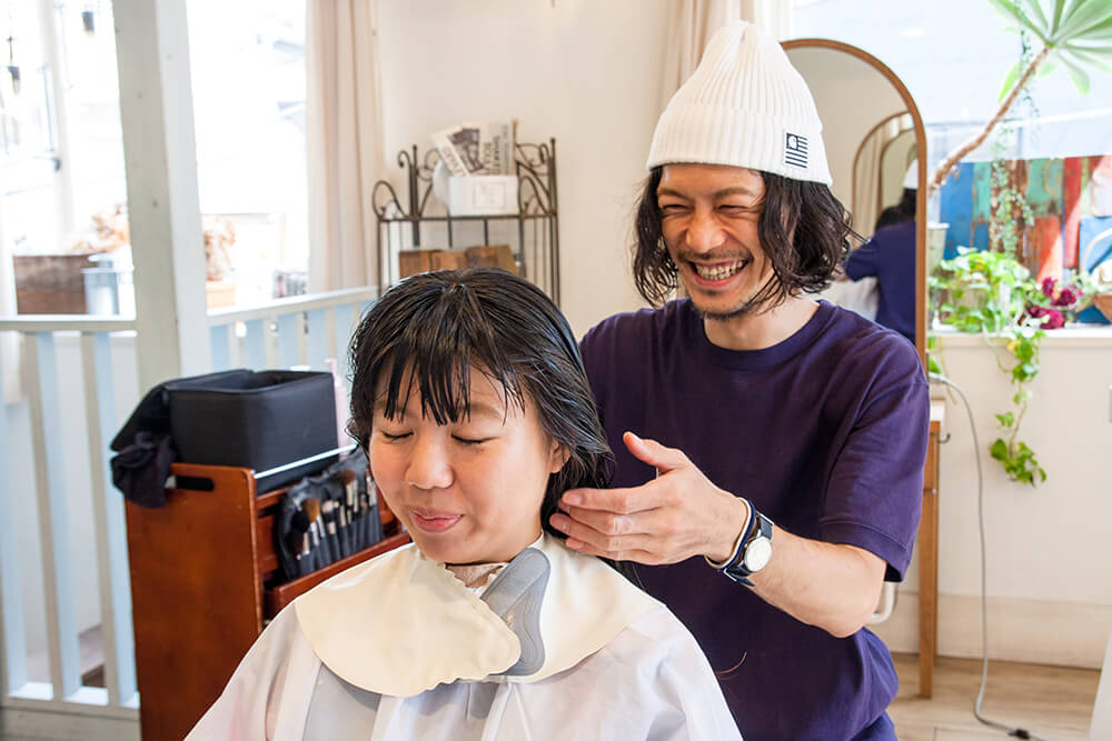 シャンプーが終わった後とてもスッキリとした顔をしていましたね。